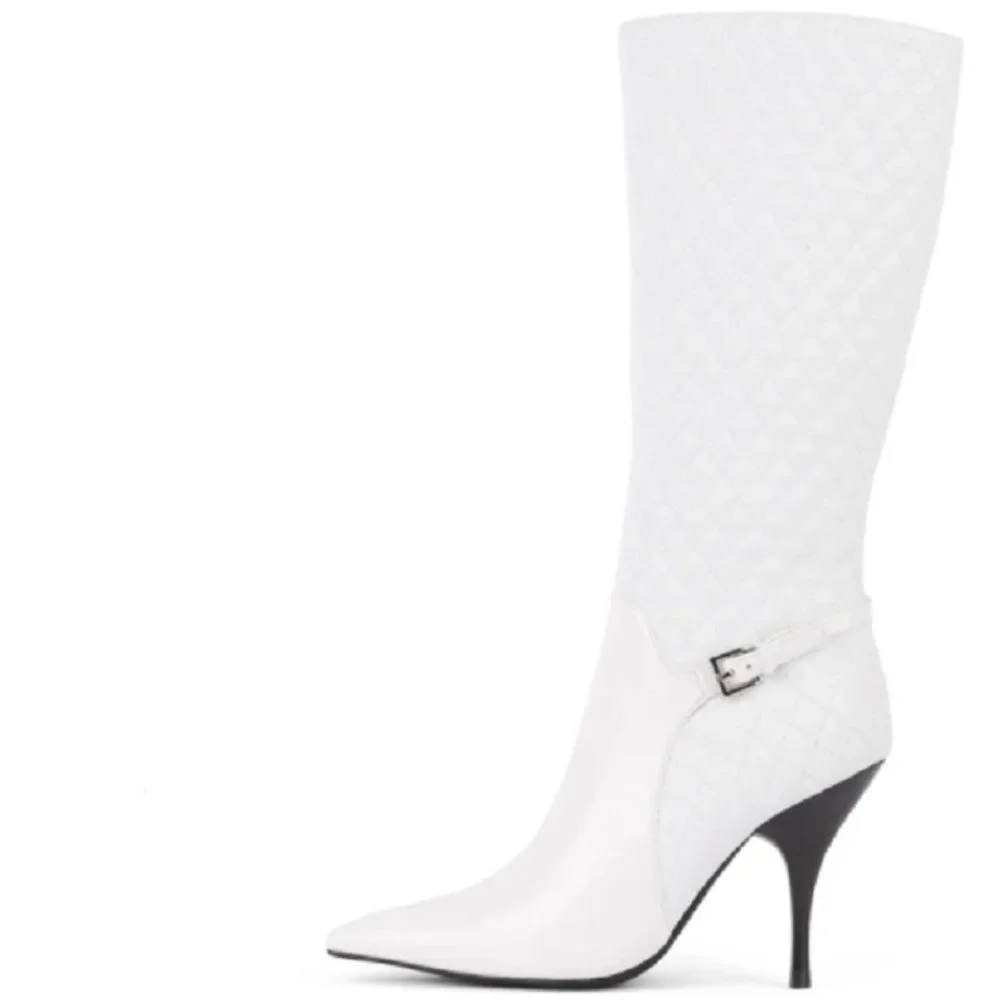 $79 NWT (8.5) JEFFREY CAMPBELL Bissee Knee High Stiletto Boot - Picture 2 of 5